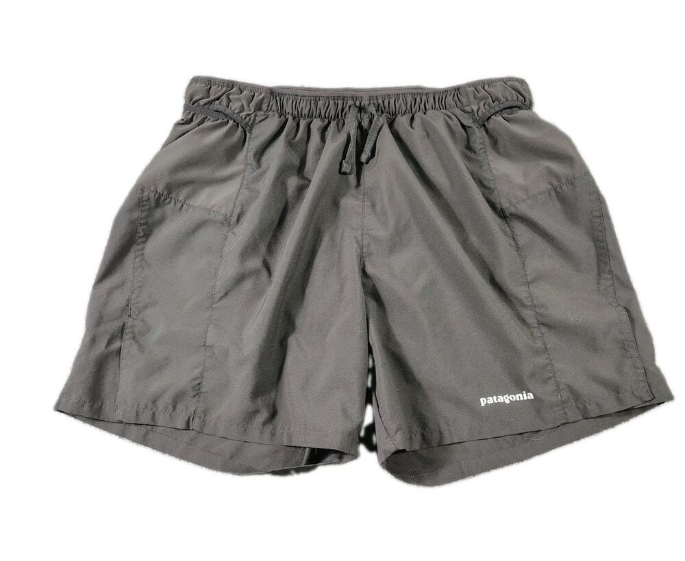 Patagonia Nine Trails Shorts Mens Large Black Lined Running Hiking